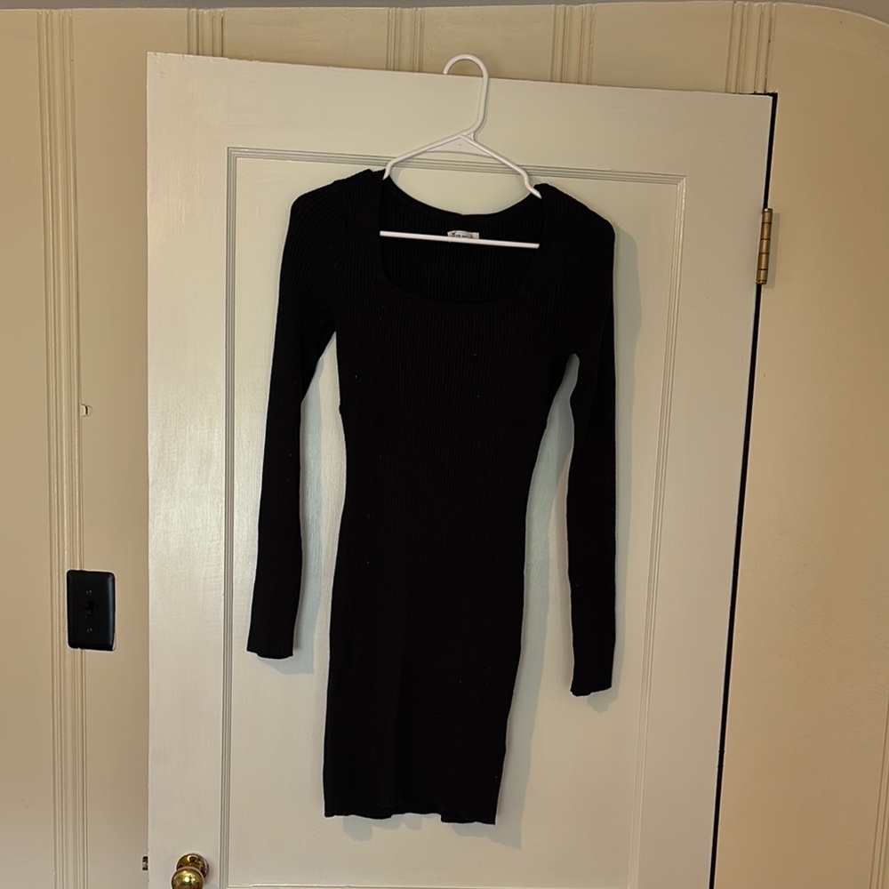 Hollister Black Long Sleeve Dress